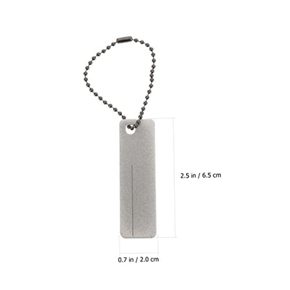DOITOOL 2 Pcs Diamond Sharpening Stone Whetstone Pocket Mini 2.55 X 0.78 X 0.03 in for Kitchen Knives Outdoor Knives Fishing Hooks Scissors Camping