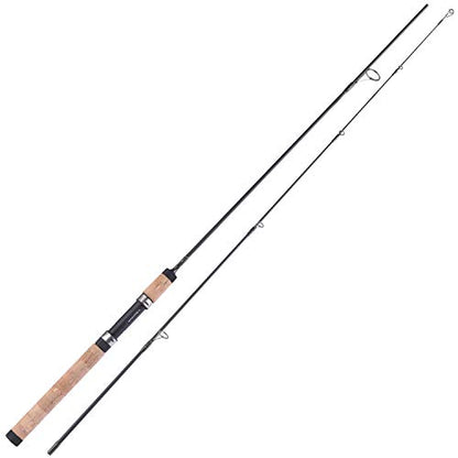 Sougayilang Fishing Rods Graphite Lightweight Ultra Light Trout Rods 2 Pieces Cork Handle Crappie Spinning Fishing Rod - color: Spinning8'0''-L-2pcs