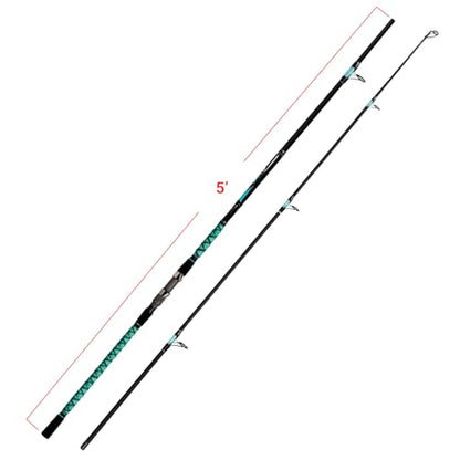 Fiblink Surf Fishing Rod Portable Travel Surf Spinning Rod 2 Piece/3 Piece/4 Piece Carbon Fiber Saltwater Fishing Rod 9'/10'/12'/13'/15' - style: 10'-spinning-2pc