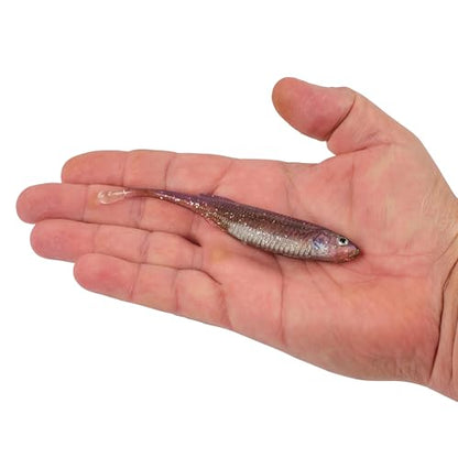 Berkley PowerBait Drip Minnow Fishing Soft Bait - color: HD Purple Shiner, size: 5"