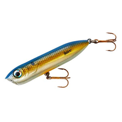 Heddon Chug'N Spook Popper Topwater Fishing Lure for Saltwater and Freshwater - color: G-Finish Foxy Shad, size: Chug'N Spook Jr (1/2 oz)