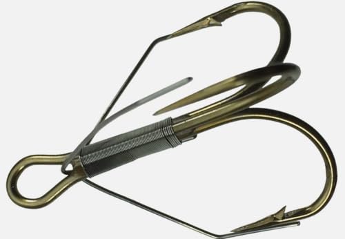 25 Gerry's Tackle 3551W 2X Strength Bronze Weedless Treble Hooks Size 6
