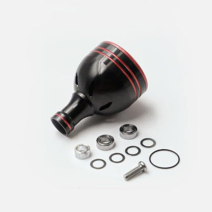 Power Knob Compatible with S h i m a n o Sahara FI Twin Power Daiwa Fuego Spinning 30mm G - color: Black Red, size: 30 mm