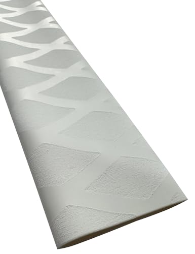 Accering X-Pattern Heat Shrink Tubing, Non-Slip Textured Grip Wrap for Fishing Rods & Handlebar (φ30mm, L3.3ft, White) - color: White, size: φ30mm, L3.3ft