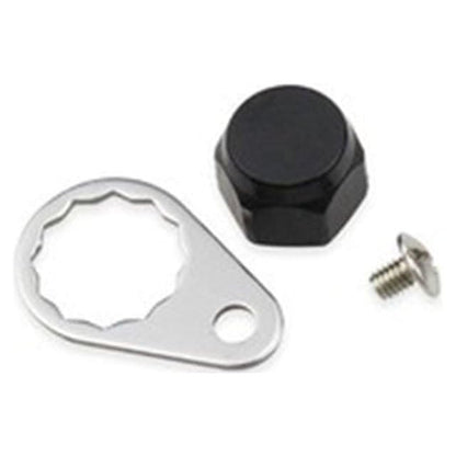 M7 Fishing Reel Screws Nut Caps, Metal Fishing Reel Handle Screw Cap Crank Nuts and Locking Plate Replacement for Left and Right Hand Plate DIY Fishing Accessory Hunting Fishing Reels and Accessories