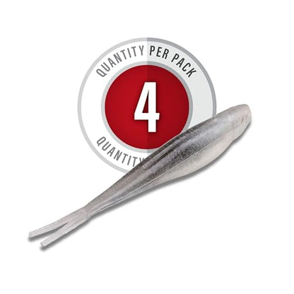 Strike King 3X Z Too Soft Jerkbait Fishing Lure, 5", Salt-Impregnated - color: Gray Glimmer Pearl Belly, size: 7"