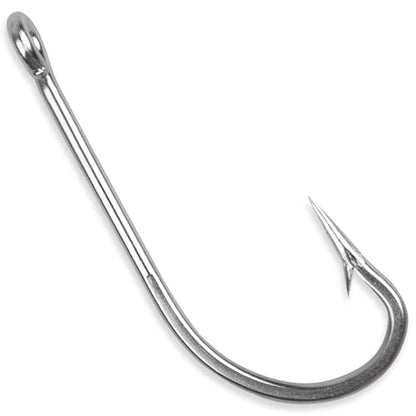 Stainless Steel Saltwater Fishing Hooks - 50pcs O'shaughnessy Hooks Forged Long Shank J Fishing Hooks Extra Strong Fish Hooks for Trolling Sea Bass Striper Cod Bluefish Size 1/0-10/0 - size: 6/0-50pcs