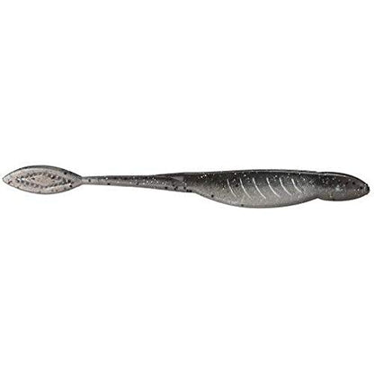YUM Houdini Shad Soft Plastic Swim-Bait Fishing Lure with 3-Way Modifiable Tail for Custom Tail Action, 5 Inch Length, 10 per Pack - color: Watermelon/Red Flake
