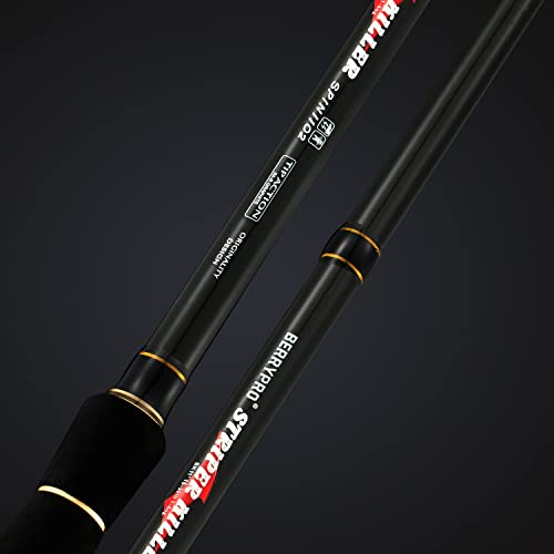 BERRYPRO Light Surf Spinning Rod Striper Fishing Rod Striped Bass surf Rod (9'/9'6''/10'6''/11'/12') - style: 10'6'' - 3pc