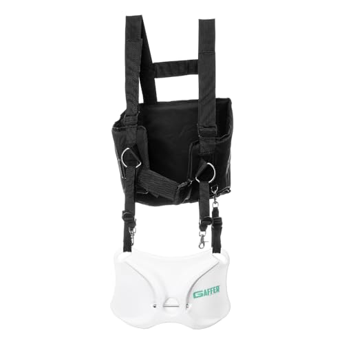GAFFER SPORTFISHING Adjustable Fishing Belt & Shoulder Harness - Safety Buckle with Foam-Padded Straps Fish Rod Holder - color: Shoulder Harness - Black