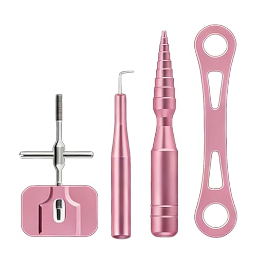 Professional Fishing Reel Maintenance Tool Set Aluminum Alloy for Fishing Reel Baitcasting Reel and Round Reel Repair - color: Light