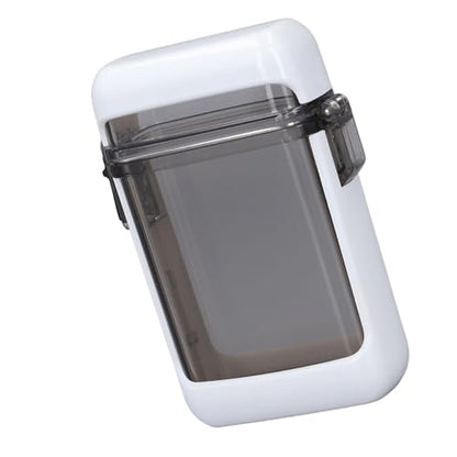 AYNEFY ID Card Holder, Airtight Lid with Rubber Seal, Lightweight and Portable with Lanyard, for Swimming Rafting Canoeing Surfing Beach (White) - color: White