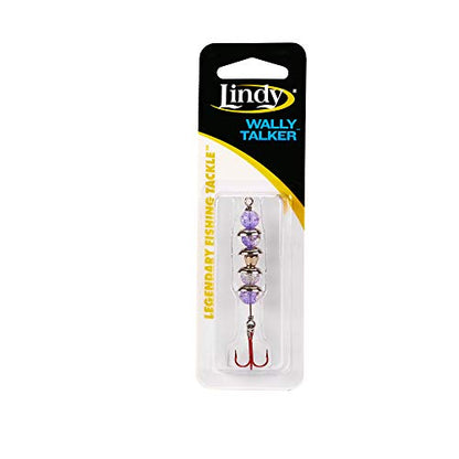 Lindy Wally Talker Ice Fishing Lure for Walleye - color: Light Purple, size: 1/4 oz
