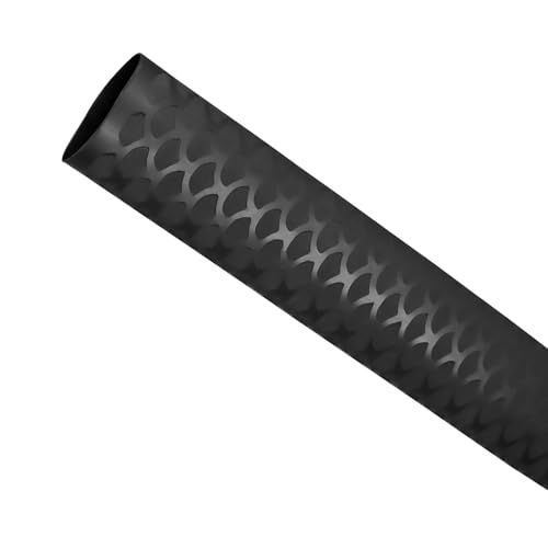 Heat Shrink Tubing, 3.28ft 2:1 Shrink Ratio Heat Shrink Tube for Fishing Rod Grips with Non Slip Waterproof, Fish Scale Pattern Heat-Shrink Tubing (1, Black, Dia:30mm) - color: Black, size: Dia:30mm