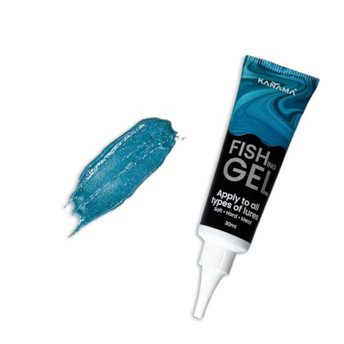 KANAMA Fishing Gel - Attractant Gel Fish Attractant UV-Enhanced Visibility, 30 ml Tube, Sight and Scent Activate The Bite, Freshwater & Saltwater