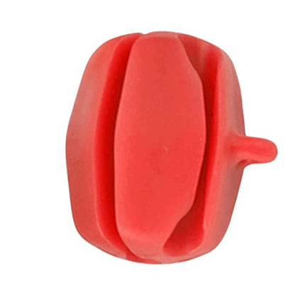 Portable Fishing Rod Fixed Ball Rod Puller Fixed Ball Practical Stop Lever Beam Soft Anti Collision Pole Ball for Outdoor Fishing, red
