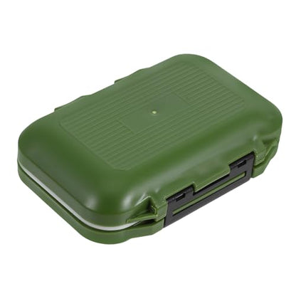 Luxshiny Waterproof Fishing Tackle Box Small Utility Storage Organizer with Thicker Plastic for Lures Hooks, Portable Fishing Accessory Container Suitable for Freshwater and Saltwater