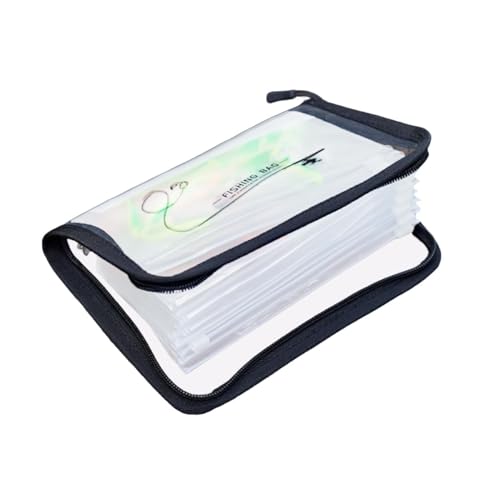 Bait Bag – 20x15cm PVC, 10-Page Binder, Clear Lure Storage | Perfectly Great for Tackle Saltwater, Freshwater Lake River, Pond Beach