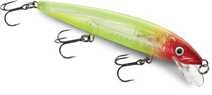 Rapala Husky Jerk Jerkbait – Suspending Hard Bait | Bass Walleye and Pike Fishing Lure, Twitch and Pause Action - color: Glass Clown, size: Body Length: 5-1/2"