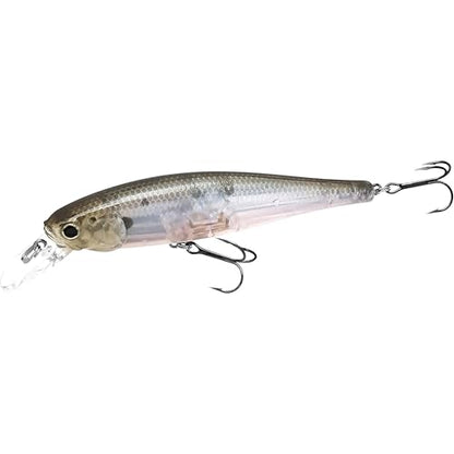 LUCKY CRAFT Pointer 100SP, Jerkbait Side by Side Action Tournament Winning Perfect Wobbling Freshwater Lake Bass Fishing Champion Bait - color: 238 Ghost Minnow