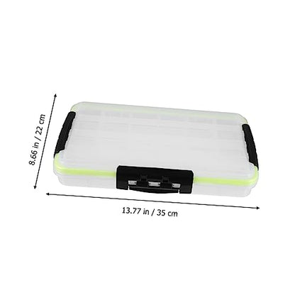 BESPORTBLE Sided Lock Lure Storage Box Watertight Tackle Organizer Fishing Tackle Case