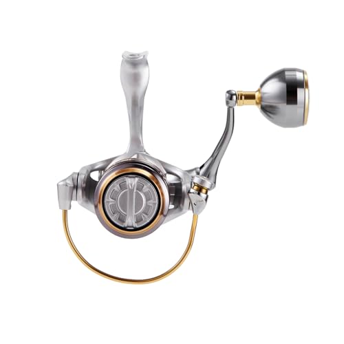 Long Shot Spinning Reel with Stainless Steel Gear, Heavy Tackle Saltwater Fishing Reel, 13+1BBS Smooth Surf Spinning Fishing Reel, 22KG/49Lbs Max Drag, Metal Trolling Reel Size 3000-6000 - size: Aston-5000