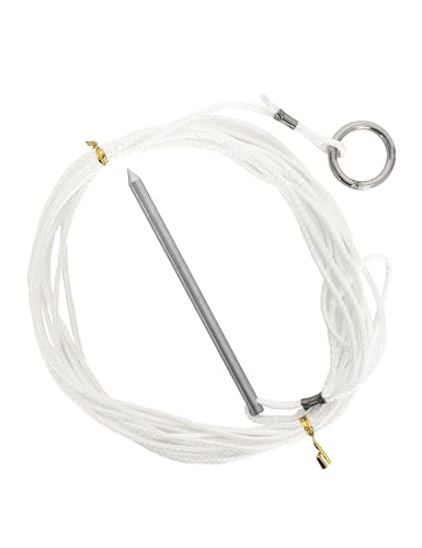 BLUEWING Fish Stringer 1pc Heavy Duty Stainless Steel/Aluminum Alloy Spike Floating Rope Easy to Use Snap Locks Rust Resistant