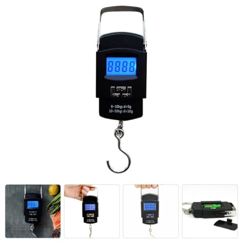 KESYOO Portable Handheld Digital Fish Scale with LCD Screen, High Precision Small Hanging Weight Scale for Household and Outdoor Fishing Use