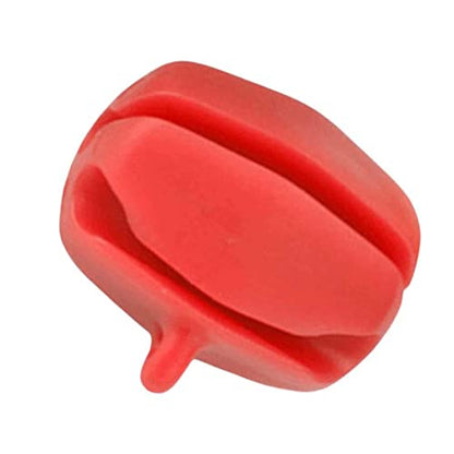 Portable Fishing Rod Fixed Ball Rod Puller Fixed Ball Practical Stop Lever Beam Soft Anti Collision Pole Ball for Outdoor Fishing, red