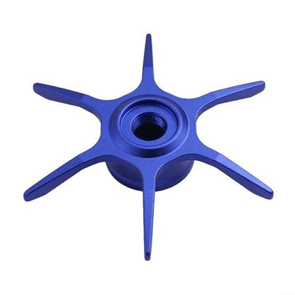 Modified Star Brake For Abu Garcia Max Series B3/B4/P3/P4/P5 Fishing Reel, 6-Star Drag Adjustment Knob, Aluminum Alloy DIY Replacement Part (left hand blue) - color: blue, size: left hand