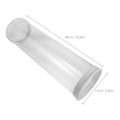 Fishing Floats Holders: Transparent Portable Float Tubes for Shore Use - Outdoor Buoy Bucket for Fishing Tackle Organization 19.29"x5.91"x5.91"