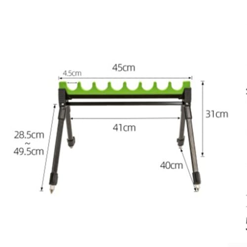 Adjustable Outdoor Fishing Rod Holder, Telescopic Fishing Pole Holder Bracket Spike Fishing Pole Rack for Bank Fishing Ground Sand