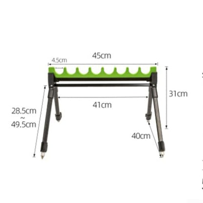 Adjustable Outdoor Fishing Rod Holder, Telescopic Fishing Pole Holder Bracket Spike Fishing Pole Rack for Bank Fishing Ground Sand