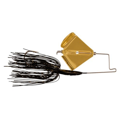 Buckeye Lures Buzzerk Fishing Buzzbait - Head-Knocking Design for Explosive Strikes Skirts & Forage-Mimicking Colors - 1/2 oz, Black w/Gold Blade