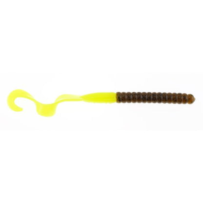 Berkley PowerBait Power Worms Fishing Soft Bait - color: Green Pumpkin/Chartreuse, size: 7" (13 Count)