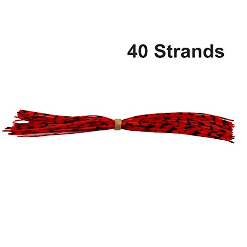 Silicone Jig Skirts Material Squid Rubber Jig Head Lures Spinnerbaits Buzzbaits Fly Fishing Material Crystal Flash bass jig Skirts Replacement Fishing DIY Accessory - color: 10 Bundles