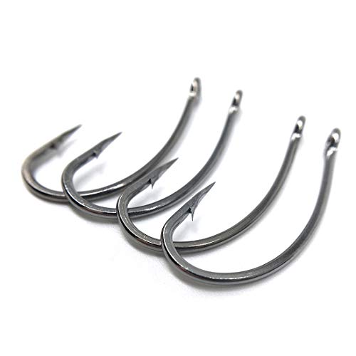 100pcs Carp Fishing Hooks Barb Sharp Catfish Hooks Set in Assorted Sizes 2# 4# 6# 8#
