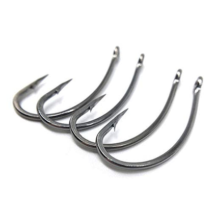 100pcs Carp Fishing Hooks Barb Sharp Catfish Hooks Set in Assorted Sizes 2# 4# 6# 8#