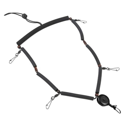 Tool Holder Lanyard Fly Fishing Accessories Multifunction Fly Fishing Lanyard Necklace with Clip and Retractor Tool Holder Neck Strap