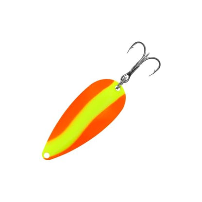 Arcadia Casting Spoons - color: Orange/Chartreuse, size: 1/2 oz. 5PCS