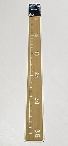 SeaDek Fish Ruler | Next Level | 36 inch Fish Measurement Tool | Perfect for Boats and Kayaks | Camel over Beach - color: Camel/Beach Sand