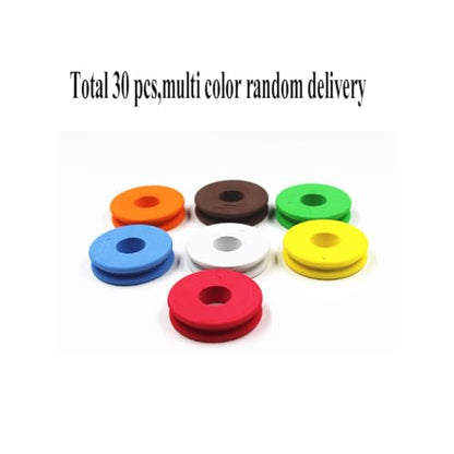 30PCS Fishing Line Storage +50 PCS Pins Fishing Foam Spools 2.7 inches Circular Winding Plates Fly Fishing Gear for Organizer Storage Accessories