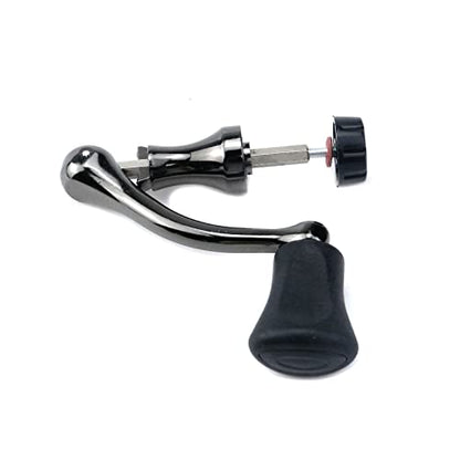 Crapyt Fishing Reel Handle Fishing Wheel Grasp Spinning Crank Handle Arm Grip Part Knob Tackle Wheel Ball Shake Rotary Knob - size: Medium, style: Dark Grey