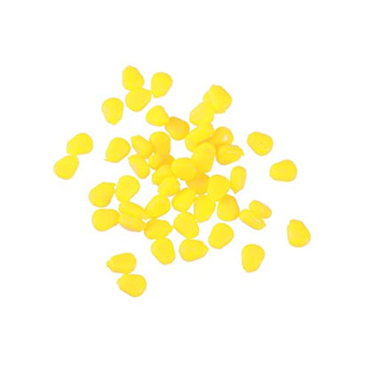 Happyyami 50pcs Artificial Corn Bream Lures Realistic Simulation Floating Baits Carp Fishing Bait Sweet Corn Taste
