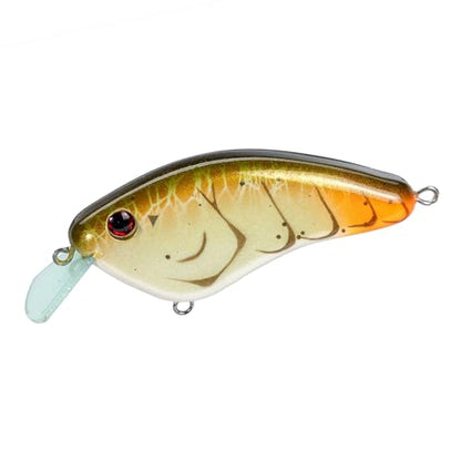 Strike King Hardliner Fishing Lure, Flat Sided Crankbait, Circuit Board Lip, Extra Tight Wobble, Size 4 Treble Hooks - color: Bone Craw