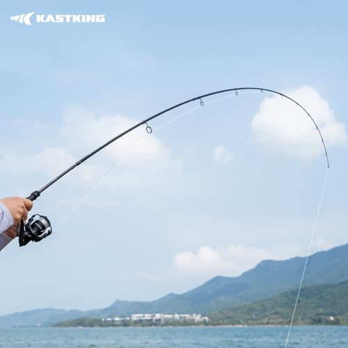 KastKing Spartacus Passage Travel Fishing Rods, Portable 4-Piece Spinning & Casting Rods, Extra Twin-Tip, IM7 Graphite Blanks, Stainless Steel Guides with Zirconium Oxide Rings, EVA Handle - size: 7'6"-MH-Fast(4 Pcs+ Extra Tip), style: Spinning