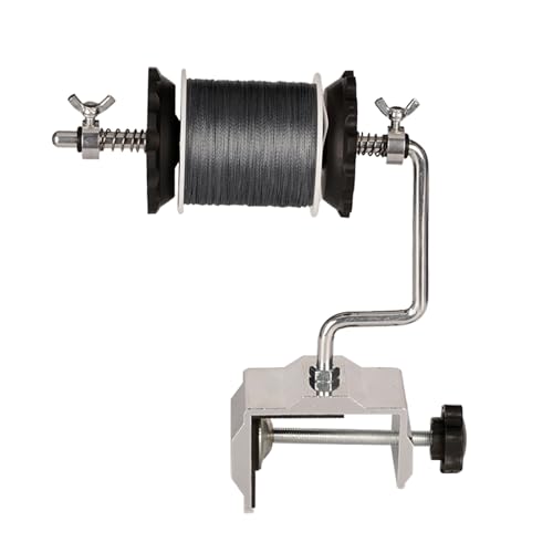 Speed Fishing Line Winding Machine Adjustable Spoolers, Angling Lines Winder with Secure Table Clamp Table Clamp Spoolers