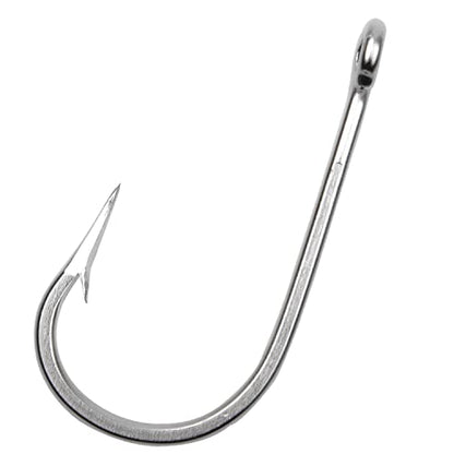 Fishing Hooks Saltwater Tuna Hooks, 15pcs Stainless Steel Big Game Hooks Forged Ringed Extra Strong Saltwater Fishing Tackle for Salmon Tuna Fishing - size: 11/0