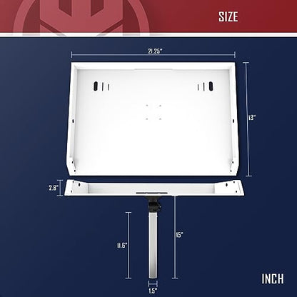 KNINE OUTDOORS Bait Cutting Board for Boat, Boat Cutting Board, with Rod Holder Mount Plier Storage and Knife Slot, for Fish Cleaning Station Fishing Fillet Table, Boat Accessories Marine