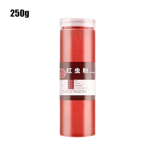 Fishing Bait Additive Powder,250g Red Worm Enhancer | Smell Fish Attractant Baits,for Trout Carp Bass Shellfish Outdoor Fishing Freshwaters Seawater Camping Kayak Lake River